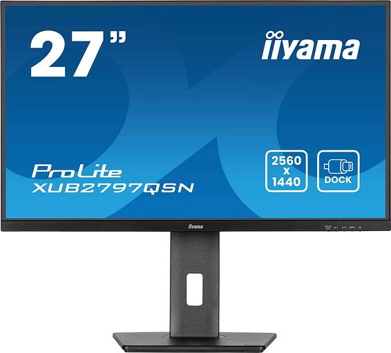 Монитор Iiyama 27" ProLite XUB2797QSN-B2 черный IPS LED 16:9 HDMI M/M матовая HAS Piv 1300:1 300cd 178гр/178гр 2560x1440 100Hz DP Quad HD 2K (1440p) USB 6.1кг фото 1