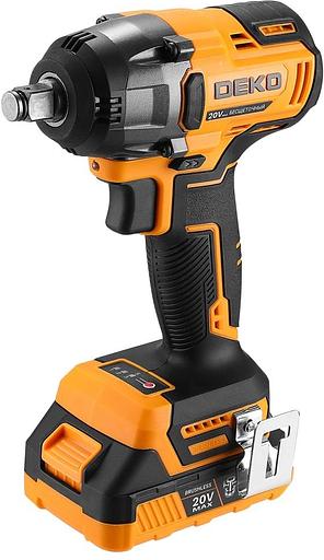 Гайковерт аккумуляторный бесщеточный DEKO DKIS-Li, 20В, 1*3.0Ач, 370 Нм фото 1