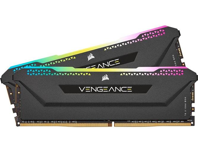Модуль памяти CORSAIR 32GB 3600МГц DDR4 CL18 DIMM (Kit of 2x16GB) XMP 2.0, Vengeance RGB Pro SL Black фото 1