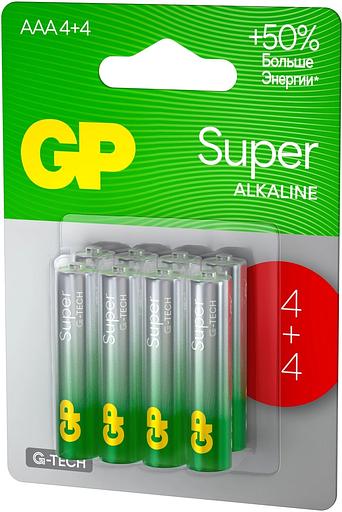 Аккумулятор GP Super Alkaline G-Tech AAA NiMH 1000mAh (8шт) фото 3