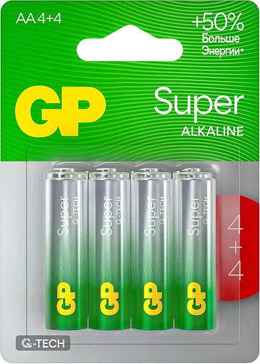 Аккумулятор GP Super Alkaline G-Tech 15А AA NiMH 1000mAh (8шт) фото 1