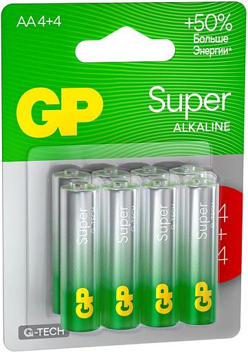 Аккумулятор GP Super Alkaline G-Tech 15А AA NiMH 1000mAh (8шт) фото 2