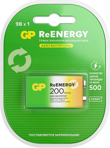 Аккумулятор GP 20R8H 9V Крона 9V NiMH 200mAh (1шт) фото 1