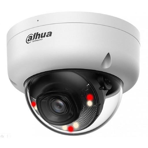 DAHUA DH-IPC-HDBW1439E1P-A-IL-0280B-S6 Купольная IP-видеокамера 4Мп, 1/3” CMOS, объектив 2.8мм, ИК 30м,LED 30м, IP67,IK08, микрофон, металл, пластик фото 1