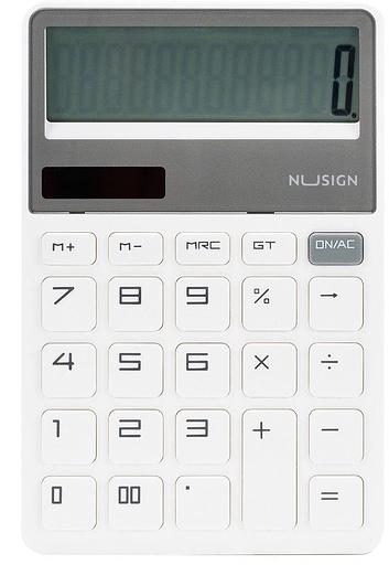 Калькулятор настольный Deli Nusign ENS042WHITE белый 12-разр. фото 1