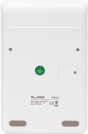 Калькулятор настольный Deli Nusign ENS042WHITE белый 12-разр. фото 3
