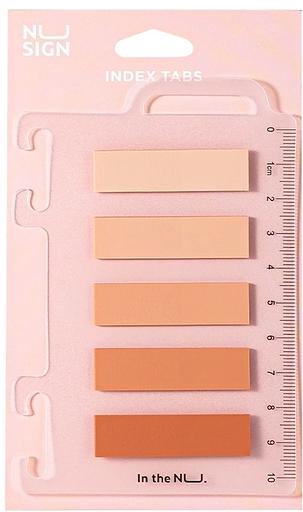 Закладки самокл. пластиковые Deli ENS356-PK 12x44мм 5цв.в упак. 20лист розовый на линейке (упак.:5шт) фото 1