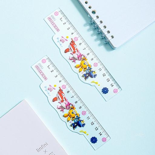 Линейка Deli EH658 Super Wings пластик дл.15см ассорти фото 4