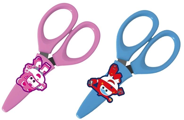 Ножницы Deli EM700 детские 130мм ручки пластиковые симмет. сталь ассорти фото 1