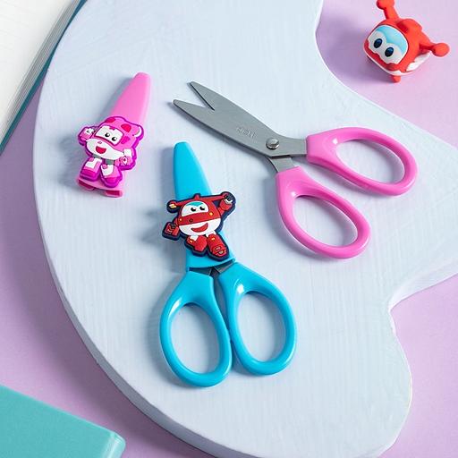 Ножницы Deli EM700 детские 130мм ручки пластиковые симмет. сталь ассорти фото 2