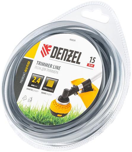 Леска для садовых триммеров Denzel Aluflex d=2.4мм L=15м (96834) фото 2