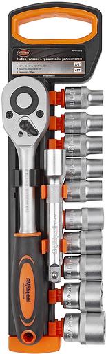 Набор торцевых головок Av Steel AV-011012 в комплекте 12 предметов фото 1