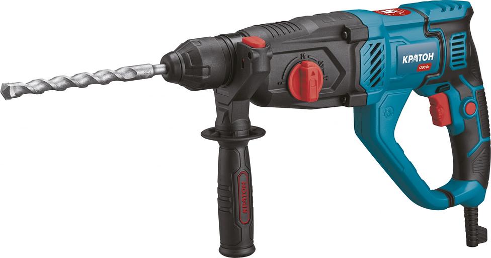 Перфоратор Кратон RHE-1200-26 патрон:SDS-plus уд.:3Дж 1200Вт (кейс в комплекте) фото 1