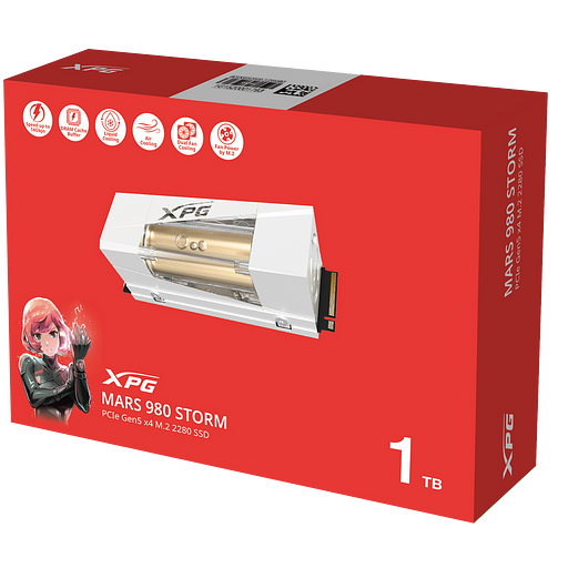 Твердотельный накопитель SSD XPG M.2 2280 1TB MARS 980 STROM PCIe 5.0 x4 фото 7
