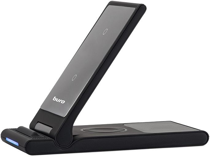 Беспроводное зар./устр. Buro CWC-QC5 15W 3A (QI) USB-C универсальное черный (CWC-QC5A15BK) фото 5