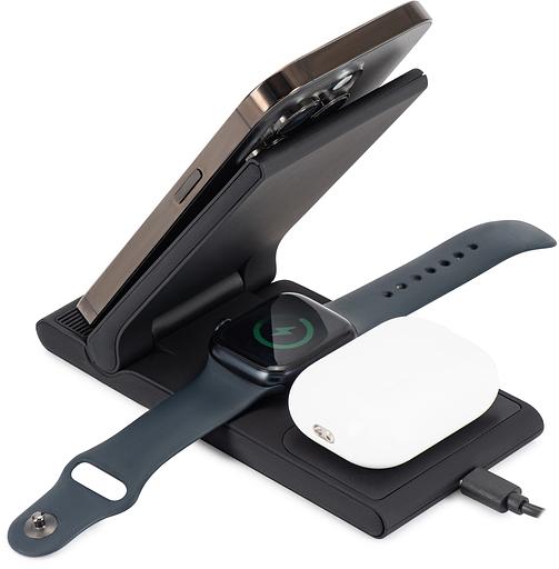 Беспроводное зар./устр. Buro CWC-QC5 15W 3A (QI) USB-C универсальное черный (CWC-QC5A15BK) фото 8