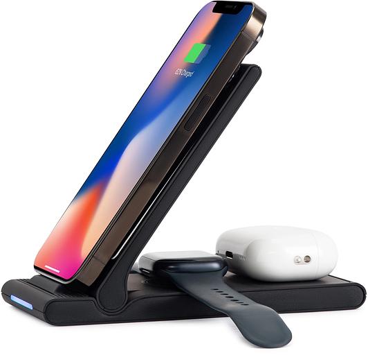 Беспроводное зар./устр. Buro CWC-QC5 15W 3A (QI) USB-C универсальное черный (CWC-QC5A15BK) фото 9