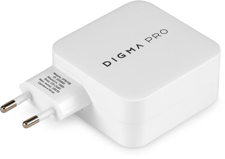 Сетевое зар./устр. Digma Pro DPW10B 100W 5A (PD+QC) 2хUSB-C/USB-A универсальное белый (DPW1B0G012WH) фото 10
