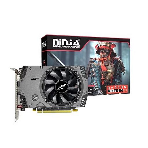 Видеокарта Ninja (Sinotex) RX560 4GB GDDR5 128bit DVI DP HDMI 1FAN RTL фото 1