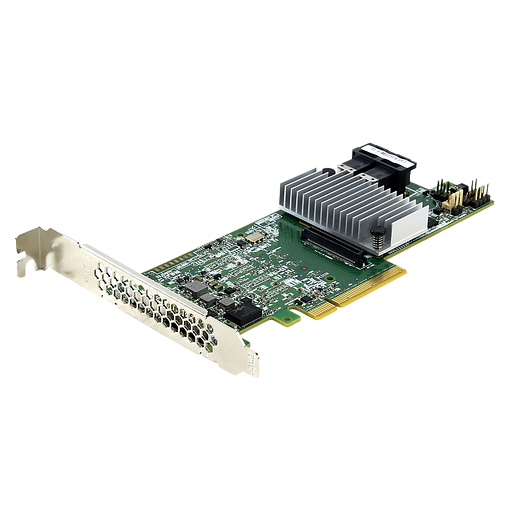 RAID-контроллер Broadcom 9361-8i(2G) SGL (LSI00462 / 05-25420-17004 / 03-25420-08D) PCIe 3.0 x8 LP, SAS/SATA 12G, RAID 0,1,5,6,10,50,60, 8port (2*int SFF8643), Cache 2GB, 3108ROC, RTL (R8i) {5}, (003563) фото 1