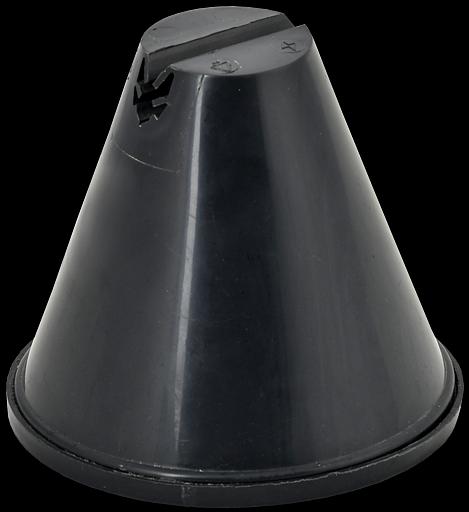 Держатель проводника круглого 8-10мм для плоской кровли h=100мм пластик с бет. IEK фото 1