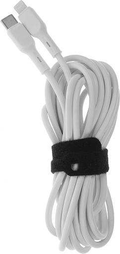 Кабель BoraSCO 52549 USB Type-C (m)-Lightning (m) 3м белый коробка фото 2