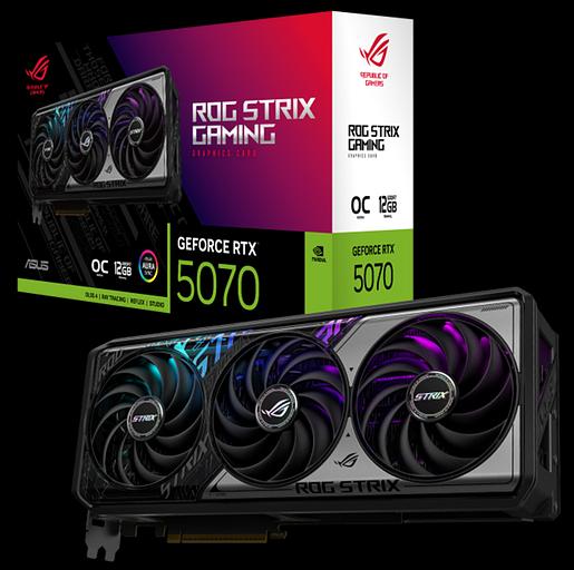 Видеокарта Asus PCI-E nVidia GeForce RTX 5070 12G ROG STRIX OC EDITION (12Gb/GDDR7/192 bit/DP, HDMI) RTL (ROG-STRIX-RTX5070-O12G-GAMING) фото 6