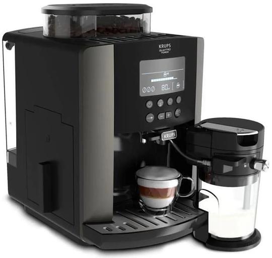Кофемашина Krups Arabica Latte EA819E10 1450Вт черный/коричневый фото 3