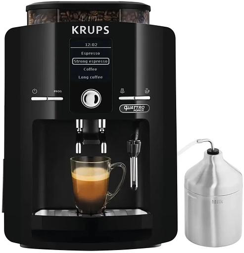 Кофемашина Krups Espresseria EA82F010 1450Вт черный/нержавеющая сталь фото 1