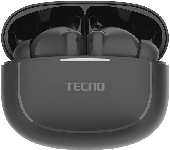 Наушники вкладыши Tecno BD04 черный беспроводные bluetooth (BD04 AIR BLACK) фото 1