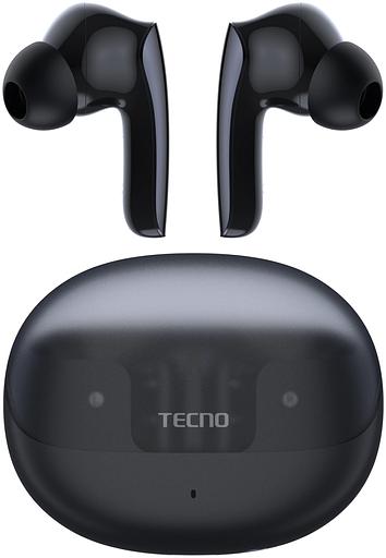 Наушники вкладыши Tecno SC02 черный беспроводные bluetooth (SC02 BLACK) фото 1