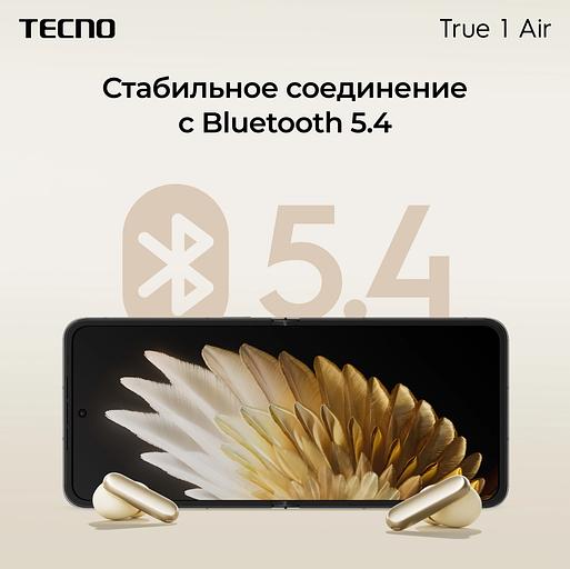 Наушники вкладыши Tecno TU01 черный беспроводные bluetooth (TU01 AIR ELEGANT BLACK) фото 10