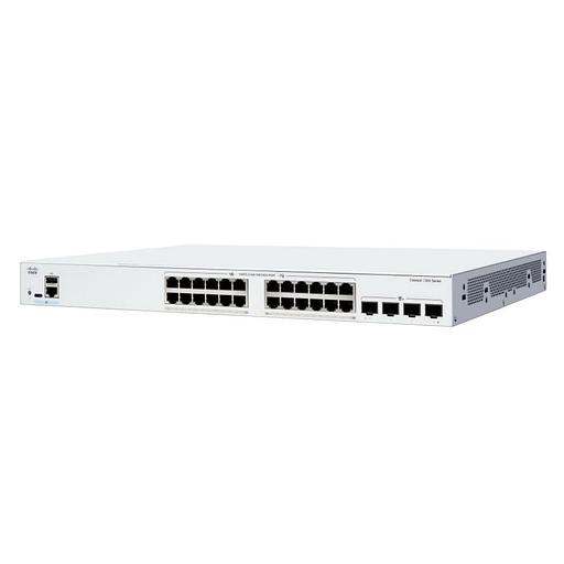Коммутатор CISCO Catalyst 1300 24x 10/100/1000 Ethernet ports RJ-45, 4x 10G SFP+ uplinks, Fanless, C1300-24T-4X фото 1