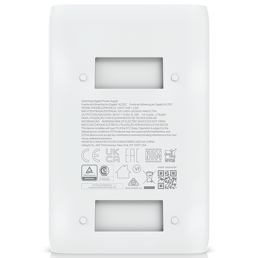 Блок питания для сетевого устройства Ubiquiti PoE-48-30W-2.5G 802.3at фото 7