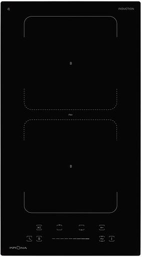 Индукционная варочная поверхность Krona Erde 30 BL 2BFTS черный фото 1