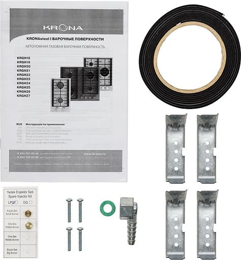 Газовая варочная поверхность Krona Hagel 30 BL черный фото 9