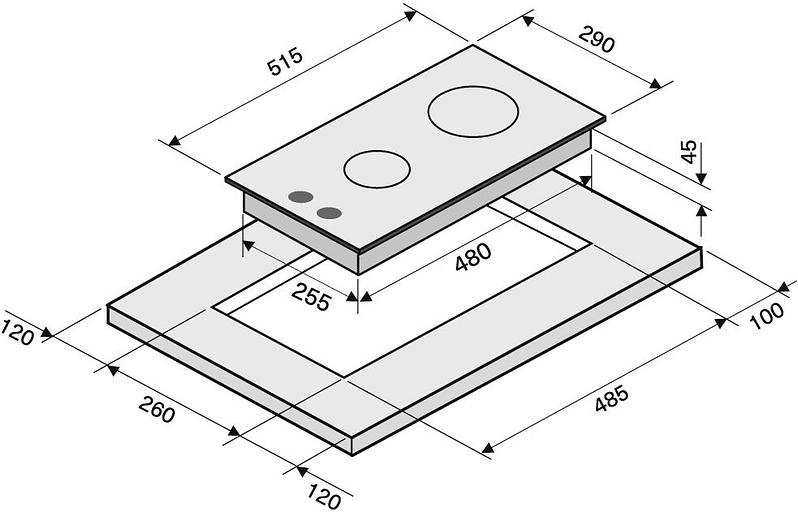 Газовая варочная поверхность Krona Hagel 30 BL черный фото 10