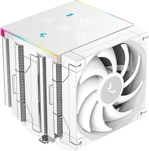 Устройство охлаждения(кулер) Deepcool AK620 Digital Pro Wh ARGB Soc-AM5/AM4/1151/1200/2066/1700 белый 4-pin 25dB Al+Cu LCD 260W 1491gr Ret (R-AK620-WHAPMN-G) фото 1