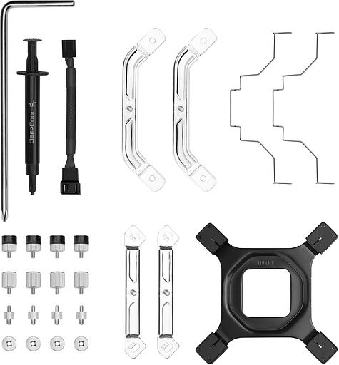 Устройство охлаждения(кулер) Deepcool AK500 Digital Pro ARGB Soc-AM5/AM4/1200/1700/1851 белый 4-pin 25dB Al+Cu LCD 240W 1346gr Ret (R-AK500-WHAPMN-G) фото 9