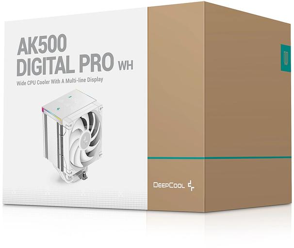 Устройство охлаждения(кулер) Deepcool AK500 Digital Pro ARGB Soc-AM5/AM4/1200/1700/1851 белый 4-pin 25dB Al+Cu LCD 240W 1346gr Ret (R-AK500-WHAPMN-G) фото 10