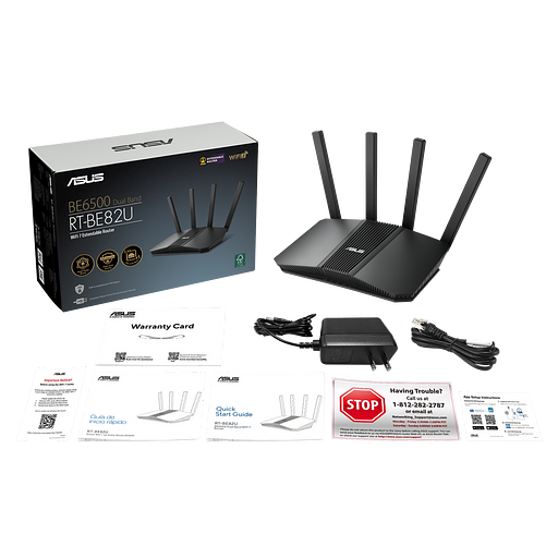 Маршрутизатор ASUS RT-BE82U WiFi 7 4x2.5G USB 5764+688Mbps 5GHz/2.4GHz фото 5