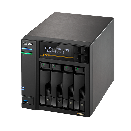 Платформа СХД ASUSTOR AS6804T 4 Bay (Max.16) 4xM.2 2x5GLAN 2x10GLAN 16GB (Max.64GB) DDR5 2xUSB-C 3xUSB фото 4