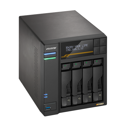 Платформа СХД ASUSTOR AS6804T 4 Bay (Max.16) 4xM.2 2x5GLAN 2x10GLAN 16GB (Max.64GB) DDR5 2xUSB-C 3xUSB фото 5