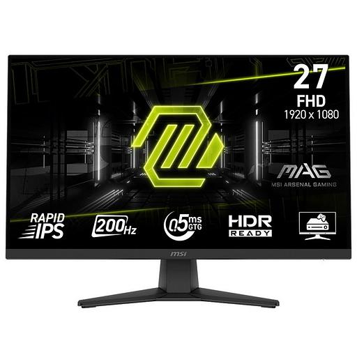 Монитор 27" MSI MAG 272F Black (Rapid IPS, 1920x1080, HDMI+DP, 0.5 ms, 178°/178°, 300 cd/m, 1000:1, 200Hz) фото 1
