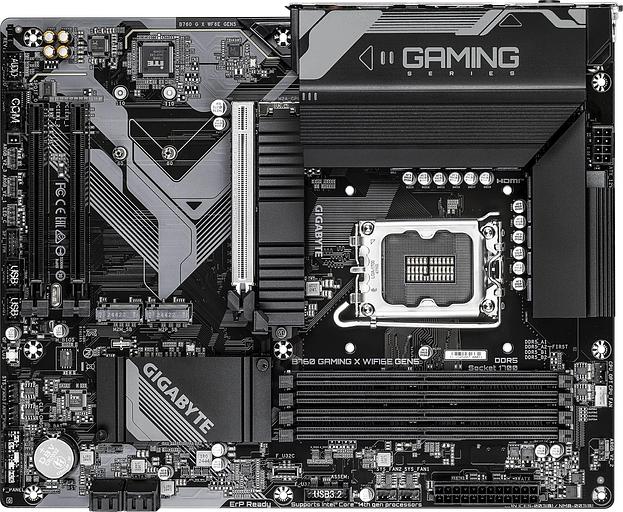 Материнская плата Gigabyte B760 G X WF6E GEN5 Soc-1700 Intel B760 4xDDR5 ATX AC`97 8ch(7.1) 2.5Gg RAID+HDMI+DP фото 1