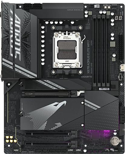Материнская плата Gigabyte X870M A ELITE WF7 SocketAM5 AMD X870 4xDDR5 mATX AC`97 8ch(7.1) 2.5Gg RAID+HDMI фото 2