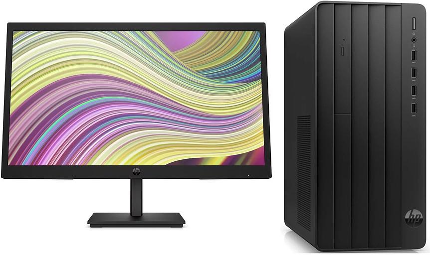 ПК HP 290 G9 MT i3 12100 (3.3) 16Gb SSD512Gb UHDG 730 Windows 11 Pro GbitEth 180W мышь клавиатура черный монитор в комплекте P22v (9M937AT/16GB/W11P) фото 1