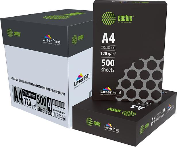 Бумага Cactus CS-LPA4120500 A4/120г/м2/500л./белый для лазерной печати фото 2