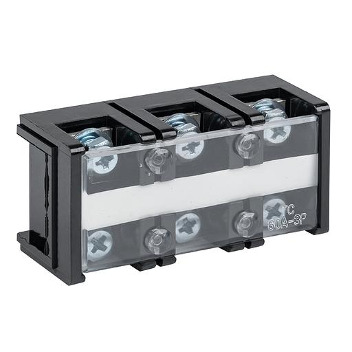 Терминал клеммный TC-603 до 16мм2 60A 3 клеммные пары фото 1