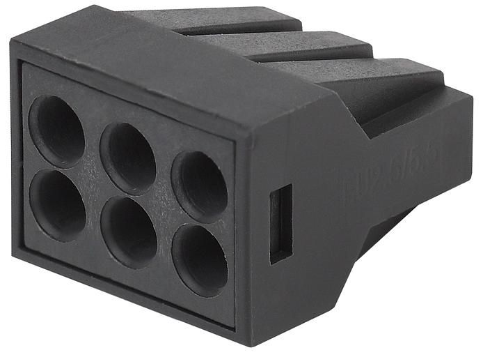 Клемма СМК с пастой серии 306, 6 отверстий, 0,5-2,5 мм2 50 NO-224-54 фото 1